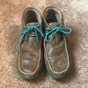 Twisted X leather Loafers size 9 1/2 Medium in Good Condition
